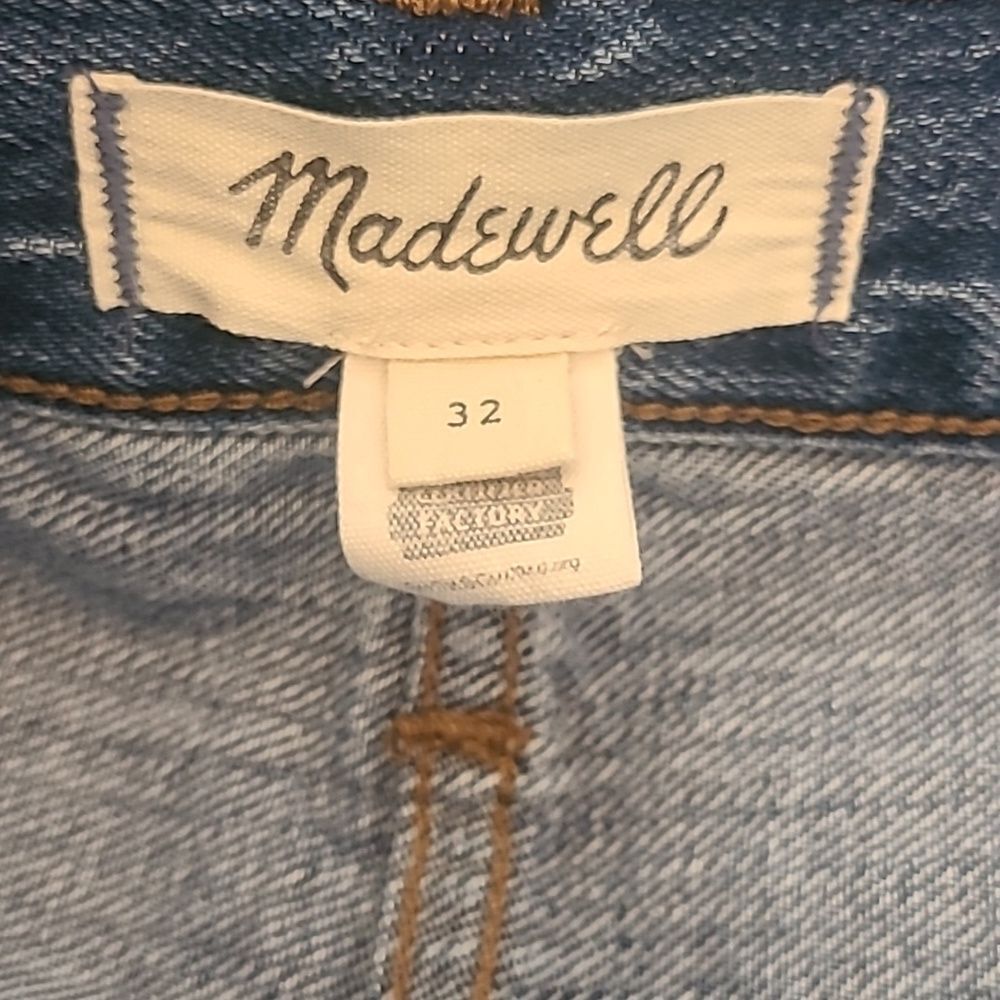 Madewell Denim Mid-Rise Maxi Skirt in Pratt Wash Retro 90's Inspired Size 32 - Picture 12 of 16